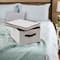 Household Essentials Canvas Storage Box with Lid